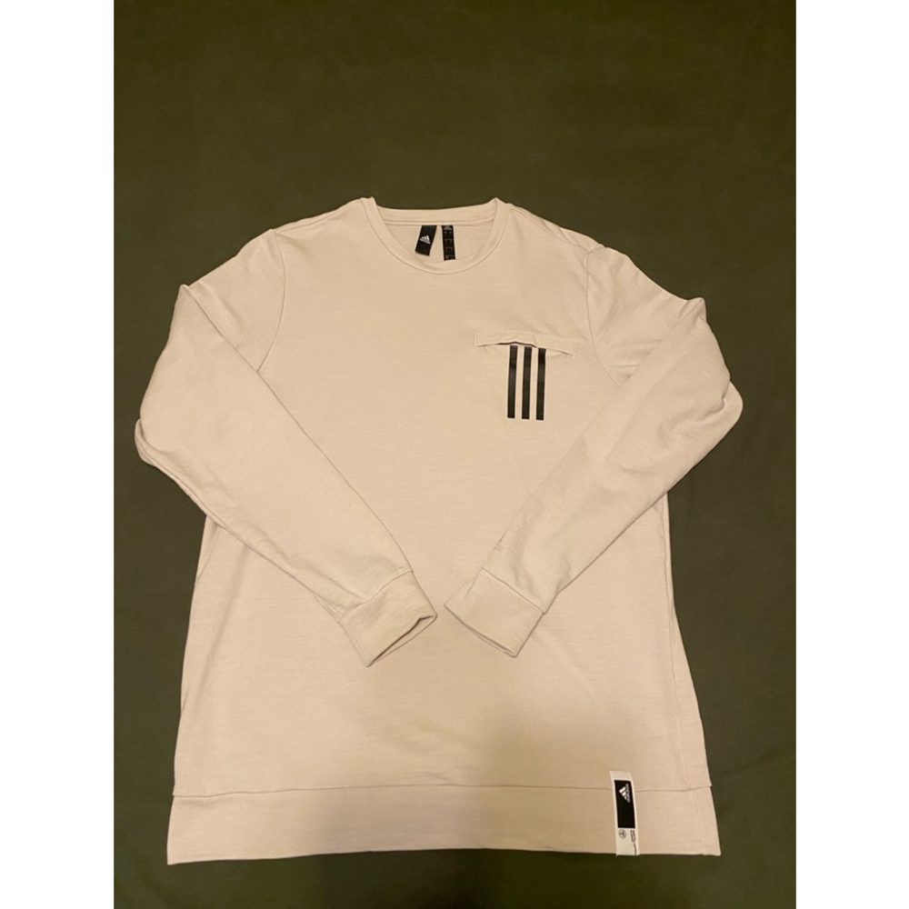 Men's Adidas Long Sleeve White L